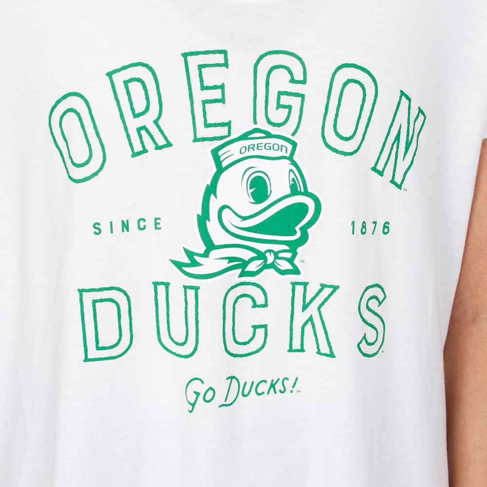 Ducks Spirit, League, White, Scoop Neck, Polyester Blend, Women, Oregon Ducks design, Tri-Flex, Voop, T-Shirt, 943947